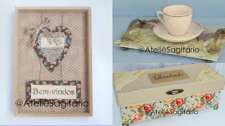 Ideia com material reciclado