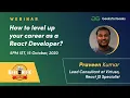 Webinar - How to level up your career as a React Developer GeekWeek Special