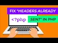 How to fix the headers already sent error omit the closing tag in pure PHP scripts