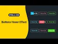 2025 Modern Button Hover Effects with HTML CSS Magic MZCode01 Tutorial