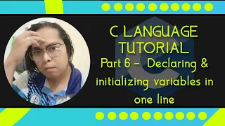 C language Tutorial with Code Blocks Part 6 - Declaring initializing variables in ONE LINE