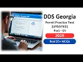 DDS Georgia Permit Practice Test 2025 UPDATED Real Questions and Answers
