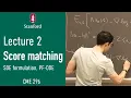 Stanford CME296 Diffusion Large Vision Models Spring 2026 Lecture 2 - Score matching