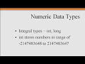04-02 Java Building Blocks Data Types int double