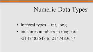 04-02 Java Building Blocks Data Types int double