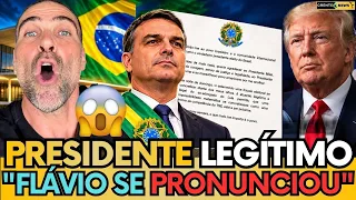 🚨 REVIRAVOLTA! FLÁVIO BOLSONARO SE DECLARA PRESIDENTE ELEITO DO BRASIL!