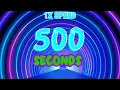 500 Seconds Countdown with Copyright Free 4K Motion Backgrounds with an Alarm