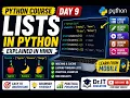 Lists in Python Explained in Hindi Python Course Day 9 Python List Tutorial for Beginners