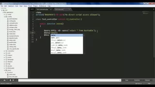 CodeIgniter query builder class part-1
