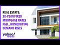 Real estate 30-year fixed mortgage rates fall homebuying demand rises