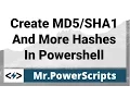 Create More hashes from files in Powershell