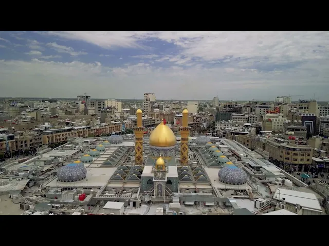 فيديوهات خام جوي (درون) افقي لحرم ابي الفضل العباس عليه السلام (16) بدون حقوق و بدقة 4k 60p