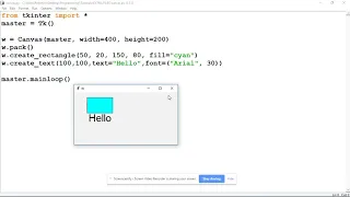 Exploring Python Graphics ADVANCED - Canvas for Rectangles and Color