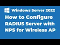 142 How to Configure RADIUS Server with NPS on Windows Server 2022