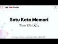 Download Lagu Satu Kata Memori - Cover Obet Key || Lirik Lagu