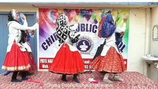 isa andy mahara haryana dance by students of chirag public school narwana