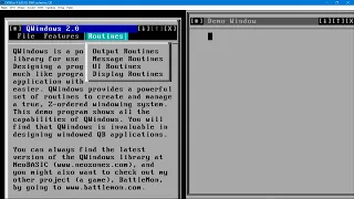 Quickbasic 4 5 Text Windowing Library - Day 94