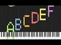 Play the Alphabet with the Piano Synthesia