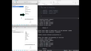ATM interface Project in Java - Execution with source-code