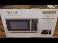 VISSANI Family Size Countertop Microwave 1 6 cu ft 1000W - Stainless Steel
