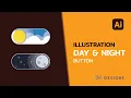 Adobe Illustrator - Day and Night Button Tutorial
