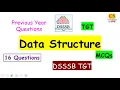 Data Structure MCQs DSSSB TGT 2017 Solved