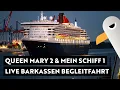 Download Lagu QUEEN MARY 2 und MEIN SCHIFF 1 hautnah 🛳️ Live von der Ehlers Begleit-Barkasse