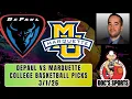 DePaul at Marquette 26 College Basketball Picks and Predictions Robert Ferringo Betting
