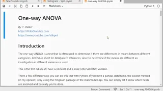 Python - One-way ANOVA