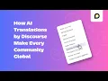 Don t Let Language Limit You How AI Translations Can Boost Your Discourse Community