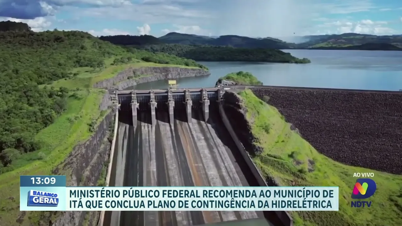 Ministério Público Federal Recomenda Plano para Hidrelétrica em Itá