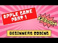 Beginner KaboomJS Tutorial Apple Game Part 1
