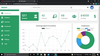Responsive Admin panel Using HTML CSS Chart js