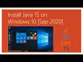 Sep 2020 Download and Install Oracle Java 15 JDK 15 on Windows 10 Download Problem Solved
