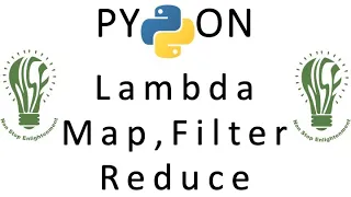13 Python Tutorial for Beginners Lambda Map Filter Reduce in Python