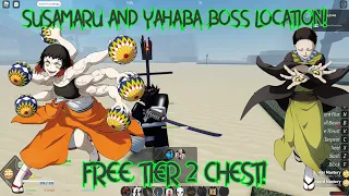 Susamaru and Yahaba Boss Location Free Tier 2 Chest Project Slayers Roblox Codes