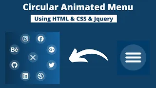 How to Make Circular Menu with HTML CSS and jQuery Radial Menu With jQuery