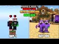 We Survived 100 Days In ULTRA HARDCORE ONEBLOCK In Minecraft Hardcore Duo 100 Days