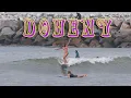 Surfing fun but crowded Doheny in Dana Point