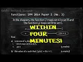SPM Additional Mathematics 2014 Paper 2 Number 3 - Functions Composite Functions Inverse Functions