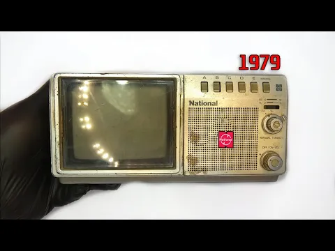 Download MP3 Restoration Mini Japanese TV produced in 1979  Antique television - Restore old Mini TV