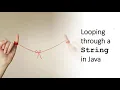 Looping through Strings in Java