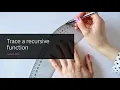 16 1 Trace a recursive function