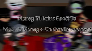 Download /•/ Disney Villains React Mad At Disney +Cinderella snapped \\•\\ [ Disney Villains ] MP3