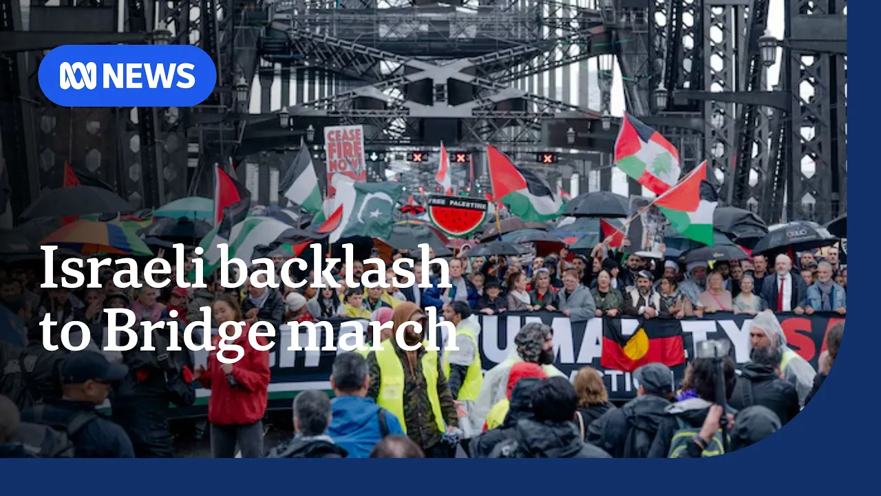 Australian, Israeli politicians react to Harbour Bridge pro-Palestinian march | ABC NEWS Australian, Israeli politicians react to Harbour Bridge pro-Palestinian march | ABC NEWS