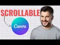 How to Add Scrollable Design in from Canva Quick Actions 2025 Tutorial