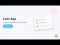 React Todo App Adding Toggle Functionality for Beginners