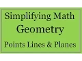 Geometry Lesson 1 Points Lines and Planes Simplifying Math