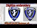 Digitize EMBROIDERY New jersey logo wilcom es-65 Designer v9