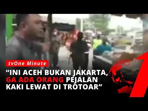 Teriak-Teriak ke Petugas, Pria Ini Sebut Tak Ada Pejalan Kaki Lewat Trotoar di Aceh
